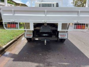 Rear View of a New White Truck — Trailers and Truck Bodies in Cairns, QLD