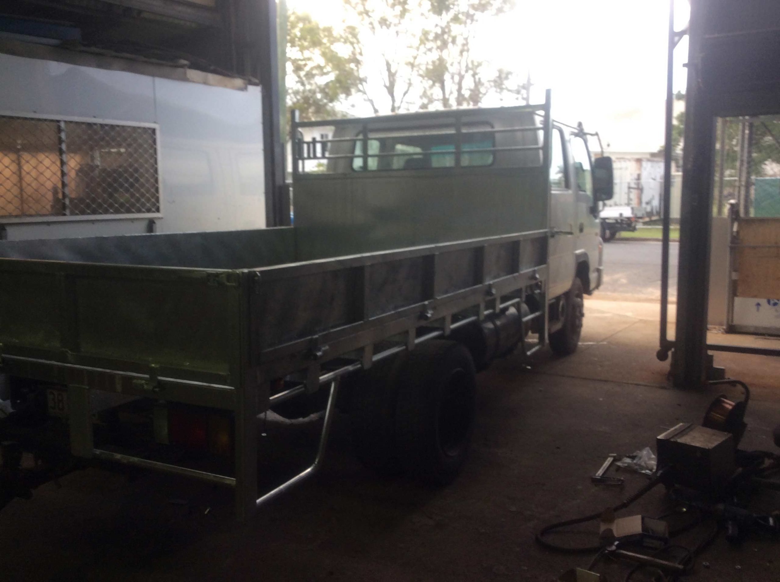 Side View of a Silver Truck — Trailers and Truck Bodies in Cairns, QLD