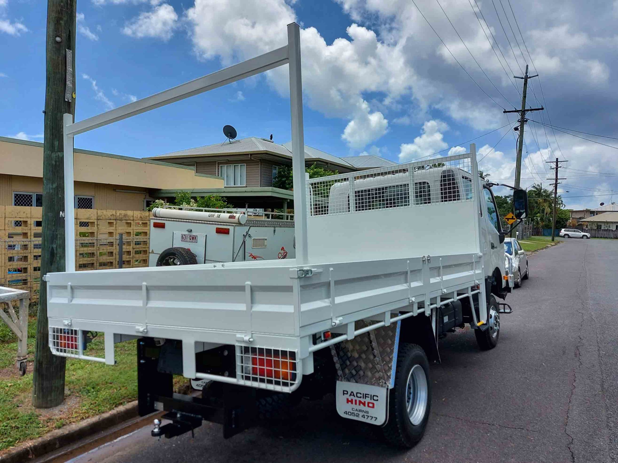 Rear View of a Trailer on a Truck — Trailers and Truck Bodies in Cairns